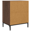 vidaXL Éjjeliszekrény 2 pcs barna tölgy 49 x 36 x 61 cm Faanyag