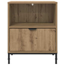 vidaXL Éjjeli asztal fiókkal kézműves tölgy 49 x 36 x 61 cm Faanyag