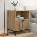vidaXL Éjjeliszekrény 2 db kézműves tölgy 49 x 36 x 61 cm Faanyag