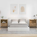 vidaXL Éjjeliszekrény 2 pcs kézműves tölgy 49 x 36 x 61 cm Faanyag