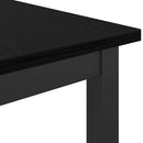vidaXL asztal Fekete tölgy 100 x 50 x 90,5 cm Műszaki fa és acél