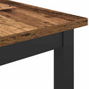 vidaXL asztal Öreg fa 100 x 50 x 90,5 cm Műszaki fa és acél