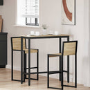 vidaXL asztal Sonoma tölgy 100 x 40 x 100,5 cm Műszaki fa és acél