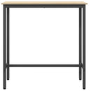 vidaXL asztal Sonoma tölgy 100 x 40 x 100,5 cm Műszaki fa és acél