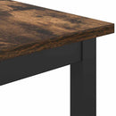 vidaXL asztal Füstös Tölgy 100 x 40 x 100,5 cm Műszaki fa és acél