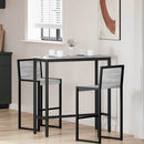 vidaXL asztal Szürke Sonoma 100 x 40 x 100,5 cm Műszaki fa és acél