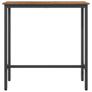 vidaXL asztal Öreg fa 100 x 40 x 100,5 cm Műszaki fa és acél