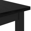 vidaXL asztal Fekete tölgy 100 x 50 x 76,5 cm Műszaki fa és acél