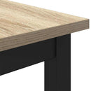 vidaXL asztal Sonoma tölgy 100 x 50 x 76,5 cm Műszaki fa és acél