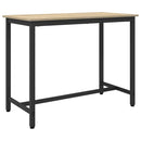 vidaXL asztal Sonoma tölgy 100 x 50 x 76,5 cm Műszaki fa és acél