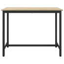 vidaXL asztal Sonoma tölgy 100 x 50 x 76,5 cm Műszaki fa és acél