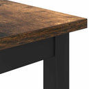 vidaXL asztal Füstölt tölgy 100 x 50 x 76,5 cm Műszaki fa és acél
