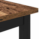 vidaXL asztal Öreg fa 100 x 50 x 76,5 cm Műszaki fa és acél