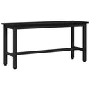 vidaXL Étkező pad Fekete tölgy 100 x 32,5 x 48,5 cm Műszaki fa és acél