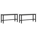 vidaXL Étkező pad 2 pcs Szürke Sonoma 100 x 32,5 x 48,5 cm