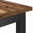 vidaXL Étkező pad Öreg fa 100 x 32,5 x 48,5 cm Műszaki fa és acél