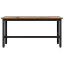vidaXL Étkező pad Öreg fa 100 x 32,5 x 48,5 cm Műszaki fa és acél
