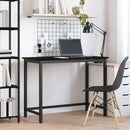 vidaXL asztal Fekete tölgy 80 x 50 x 76,5 cm Műszaki fa és acél