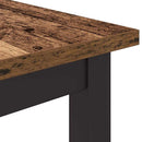 vidaXL asztal Öreg fa 80 x 50 x 76,5 cm Műszaki fa és acél