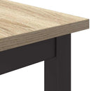 vidaXL asztal Sonoma tölgy 100 x 50 x 76,5 cm Műszaki fa és acél
