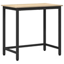 vidaXL asztal Sonoma tölgy 100 x 50 x 76,5 cm Műszaki fa és acél