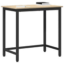 vidaXL asztal Sonoma tölgy 100 x 50 x 76,5 cm Műszaki fa és acél