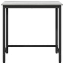 vidaXL asztal Szürke Sonoma 100 x 50 x 76,5 cm Műszaki fa és acél