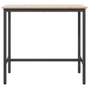 vidaXL asztal Természetes 100 x 50 x 91 cm Műszaki fa és acél