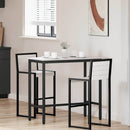 vidaXL asztal Fehér 100 x 50 x 91 cm Műszaki fa és acél