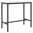 vidaXL asztal Fehér 100 x 50 x 91 cm Műszaki fa és acél