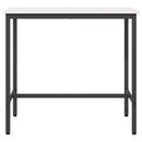 vidaXL asztal Fehér 100 x 50 x 91 cm Műszaki fa és acél