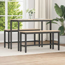 vidaXL Étkező pad Természetes 100 x 32,5 x 49 cm Tömör fenyőfa