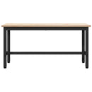 vidaXL Étkező padok 2 pcs Természetes 100 x 32,5 x 49 cm Tömör fenyőfa