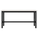 vidaXL Étkező pad Fehér 100 x 32,5 x 49 cm Tömör fenyőfa