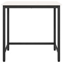 vidaXL asztal Fehér 80 x 50 x 77 cm Műszaki fa és acél