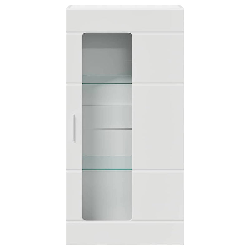 vidaXL Fali szekrény polcokkal ajtóval Fehér 55 x 29 x 100 cm Faanyag