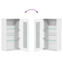 vidaXL Fából Készült Szekrény tárolóval Fehér 50 x 29 x 100 cm Faanyag