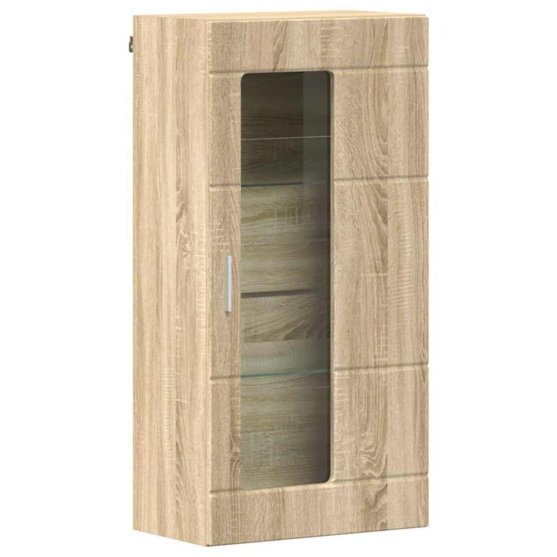vidaXL Fali szekrény polcokkal sonoma tölgy 55 x 29 x 100 cm Faanyag