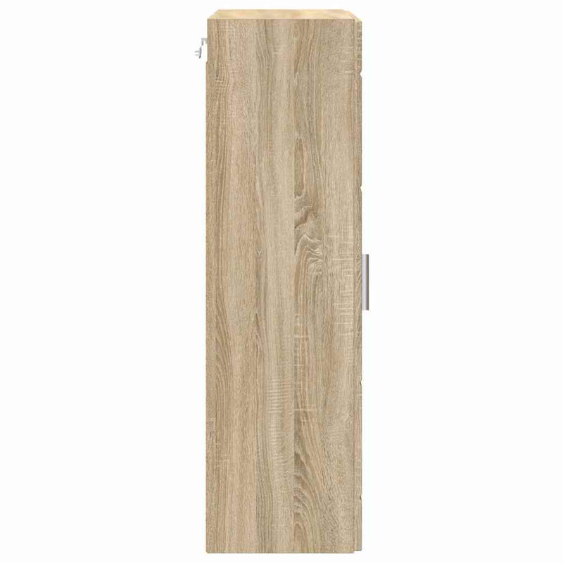 vidaXL Fali szekrény polcokkal sonoma tölgy 55 x 29 x 100 cm Faanyag