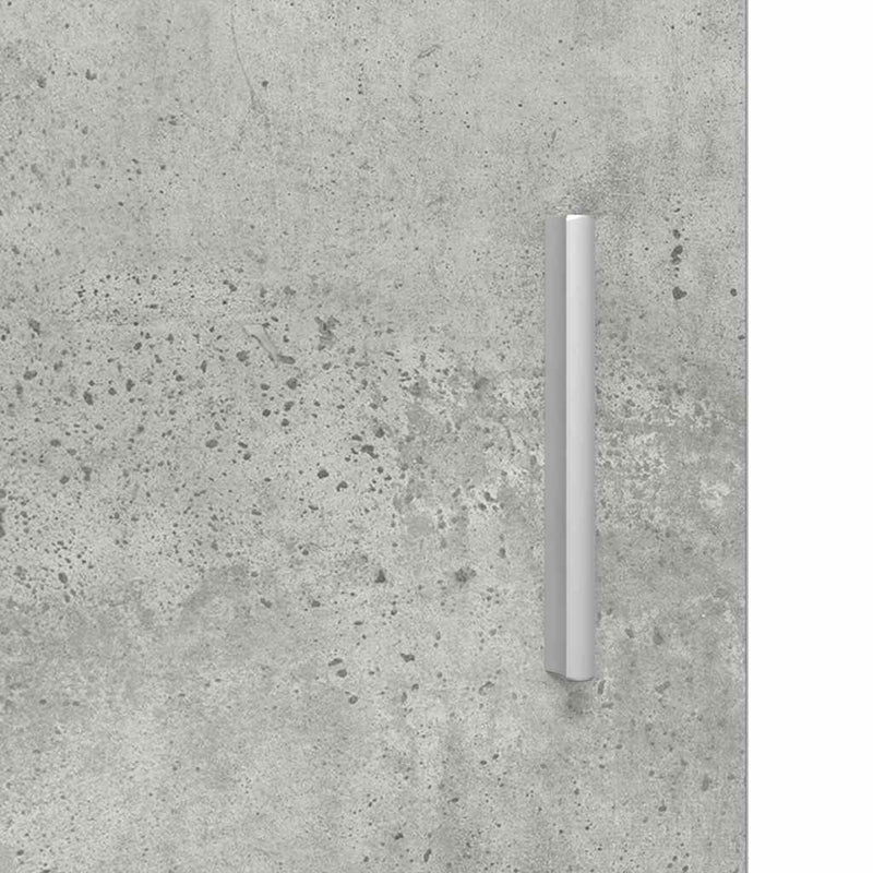 vidaXL Fali szekrény polcokkal Beton szürke 55 x 29 x 100 cm Faanyag
