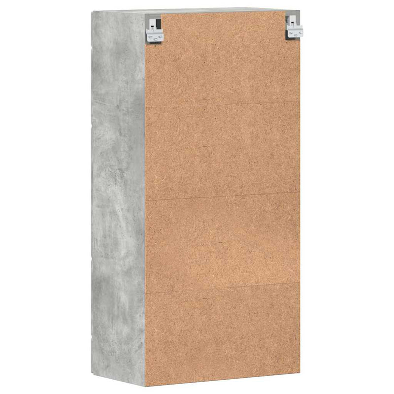 vidaXL Fali szekrény polcokkal Beton szürke 55 x 29 x 100 cm Faanyag