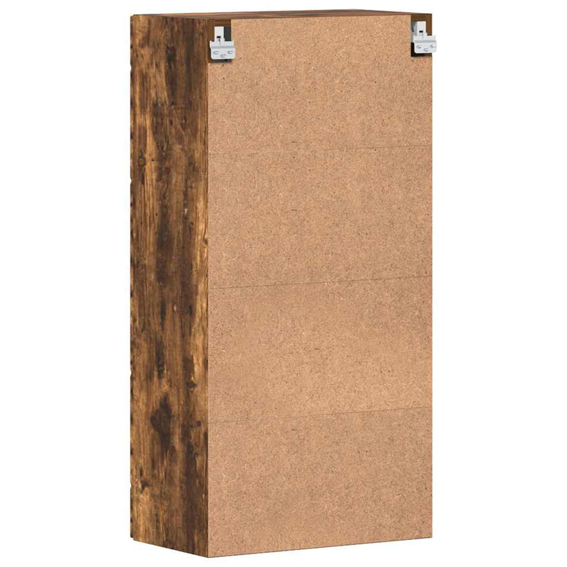 vidaXL Fali szekrény polcokkal Füstölt tölgy 55 x 29 x 100 cm Faanyag
