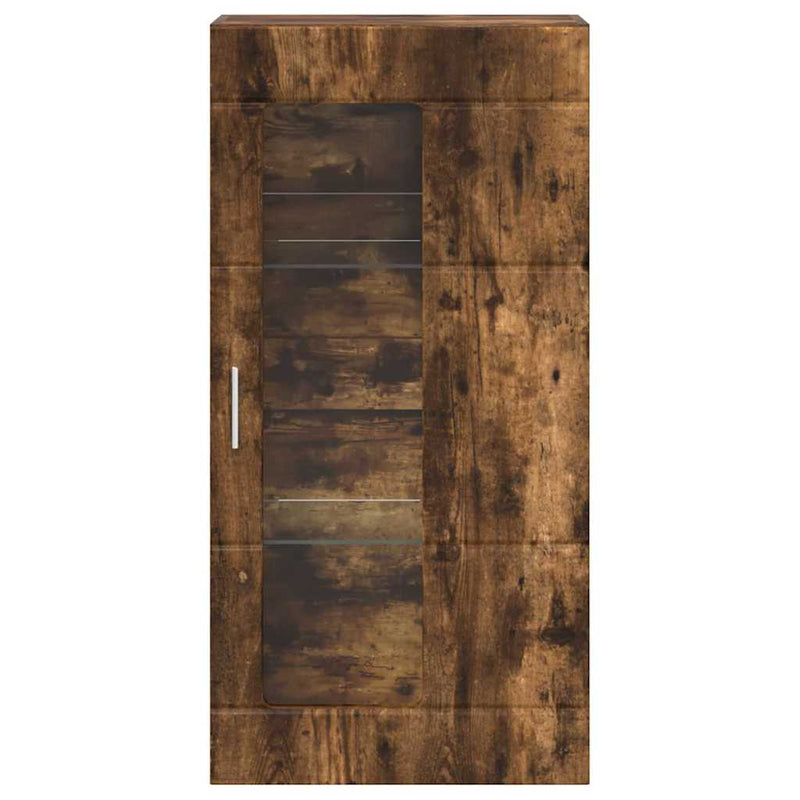 vidaXL Fali szekrény polcokkal Füstölt tölgy 55 x 29 x 100 cm Faanyag