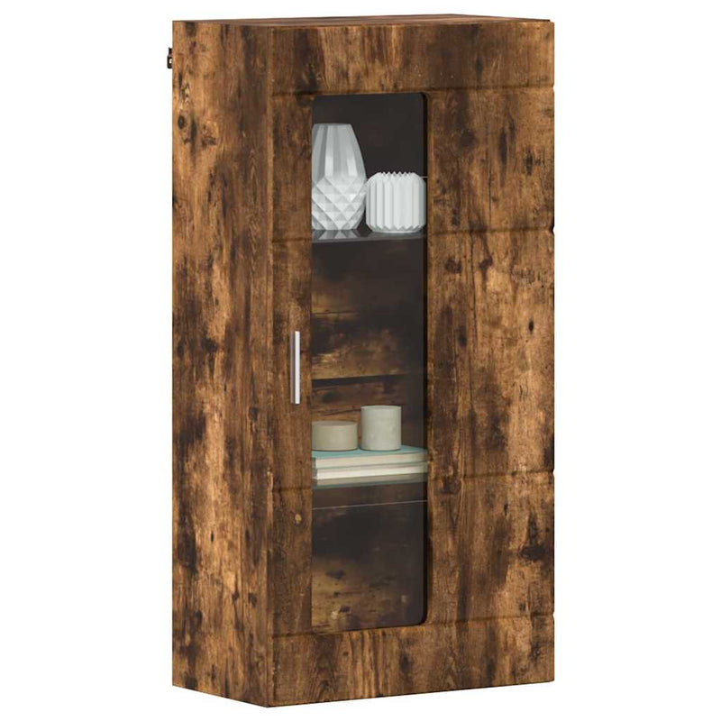 vidaXL Fali szekrény polcokkal Füstölt tölgy 55 x 29 x 100 cm Faanyag