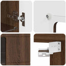 vidaXL Fából Készült Szekrény Barna Tölgy 50 x 29 x 100 cm Faanyag