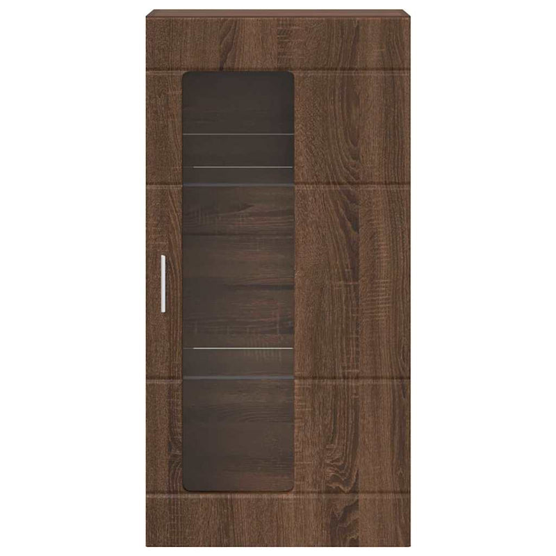 vidaXL Fali szekrény polcokkal barna tölgy 55 x 29 x 100 cm Faanyag