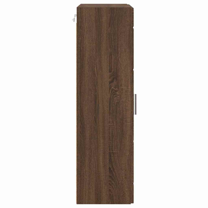 vidaXL Fali szekrény polcokkal barna tölgy 55 x 29 x 100 cm Faanyag