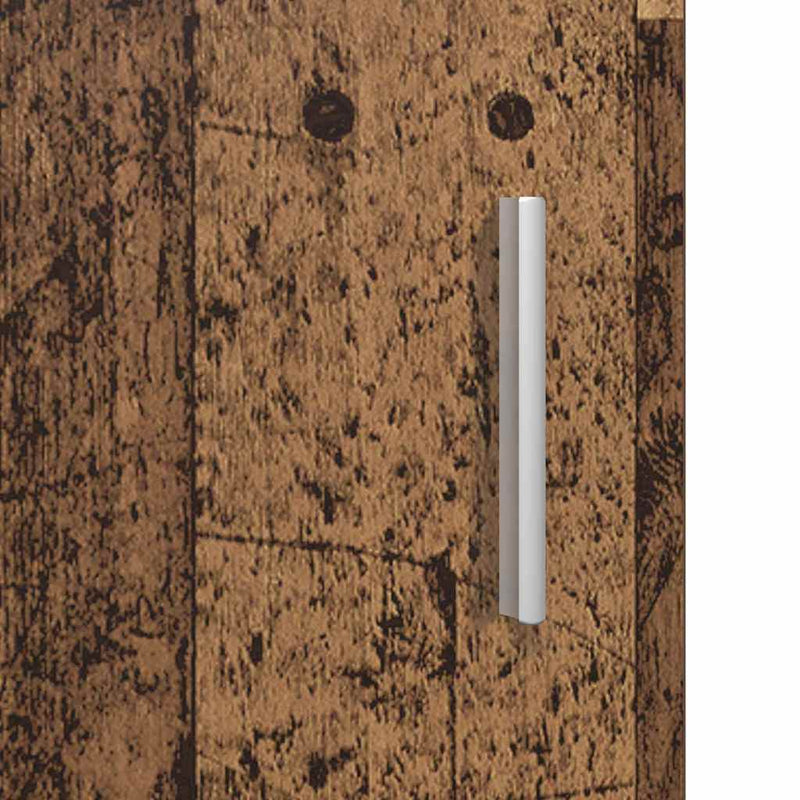 vidaXL Fali szekrény polcokkal Régi fa 55 x 29 x 100 cm Faanyag
