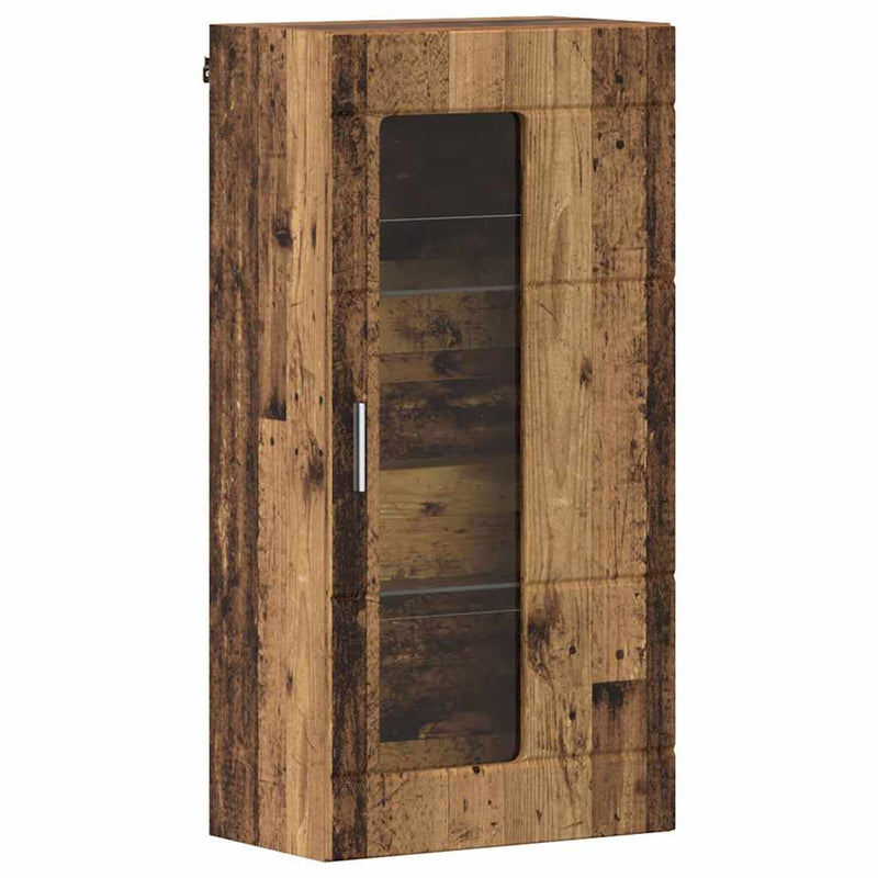 vidaXL Fali szekrény polcokkal Régi fa 55 x 29 x 100 cm Faanyag