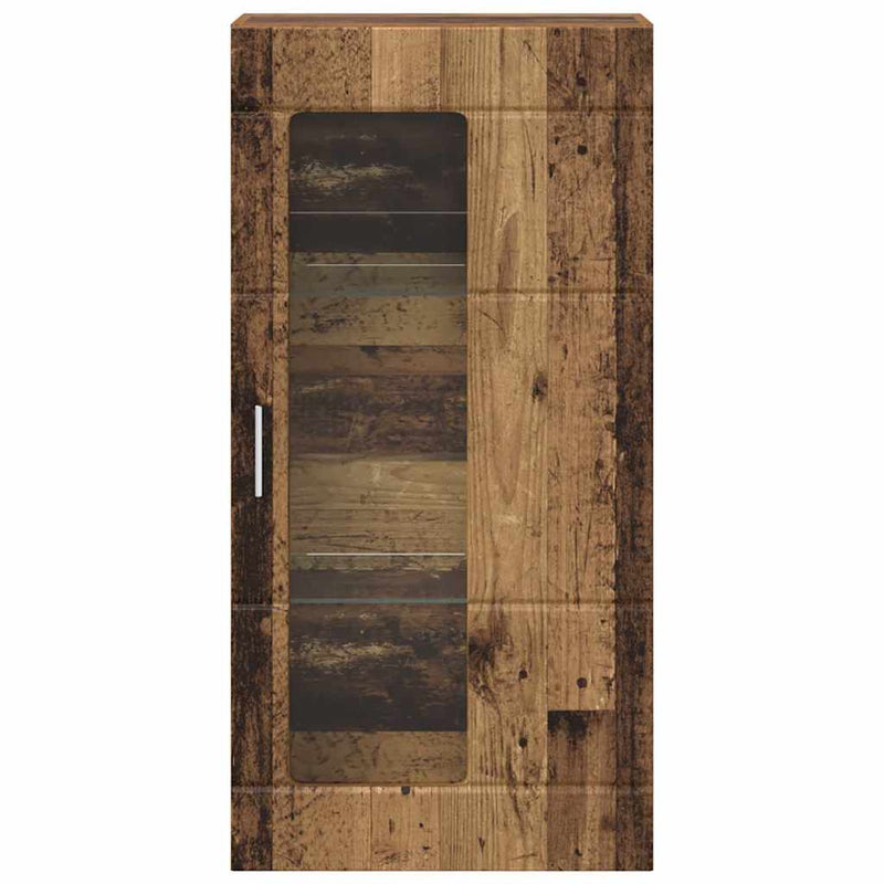 vidaXL Fali szekrény polcokkal Régi fa 55 x 29 x 100 cm Faanyag
